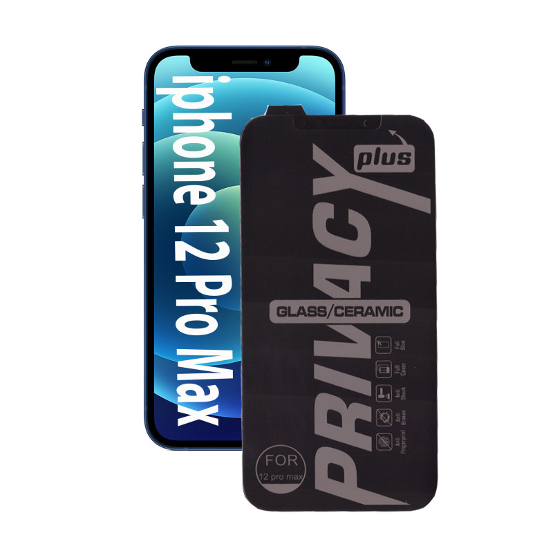 محافظ صفحه نمایش گوشی اپل آیفون 12 پرومکس بوف سرامیکی حریم شخصی مدل shield - Buff shield iPhone 12 Pro Max Privacy Screen Protector