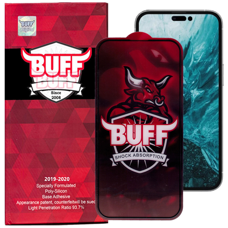 گلس گوشی اپل آیفون 14 پرو مکس بوف مدل Crystal Pro - Buff Crystal Pro iPhone 14 Pro Max Screen Protector