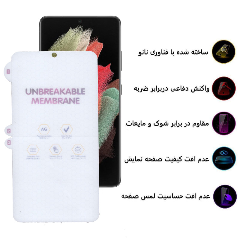 گلس گوشی سامسونگ گلکسی S21 الترا بوف مات مدل Hgm15 - Buff Hgm15 Galaxy S21 Ultra Screen Protector