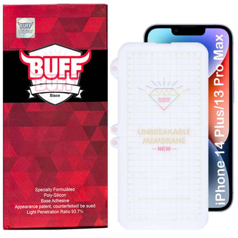 گلس گوشی اپل آیفون 14 پلاس/13 پرومکس بوف مدل Hydrogel - Buff Hydrogel iPhone 14 Plus/13 Pro Max Screen Protector