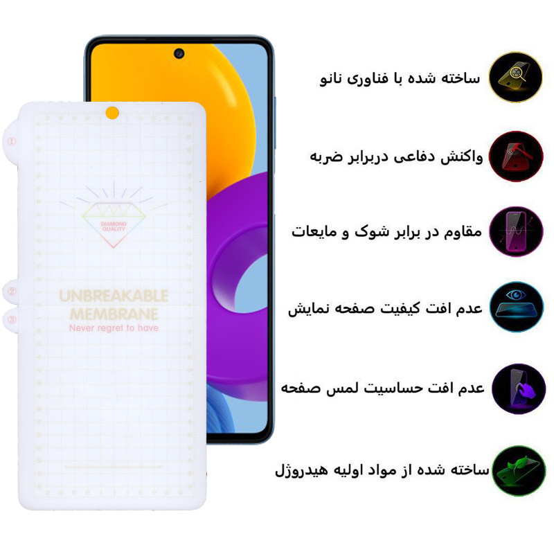 گلس گوشی سامسونگ گلکسی M52/A72/A71 بوف مدل Hydrogel-G - Buff Hydrogel-G Galaxy M52/A72/A71 Screen Protector