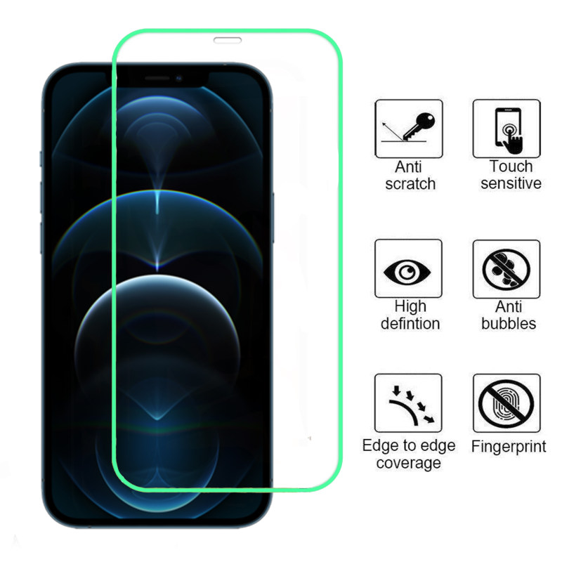 گلس گوشی اپل آیفون 12 پرومکس بوف مدل Neon - Buff Neon iPhone 12 Pro Max Screen Protector