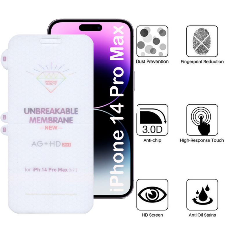 گلس گوشی اپل آیفون 14 پرومکس بوف مدل Hydrogel-Double - Buff Hydrogel-Double iPhone 14 Pro Max Screen Protector