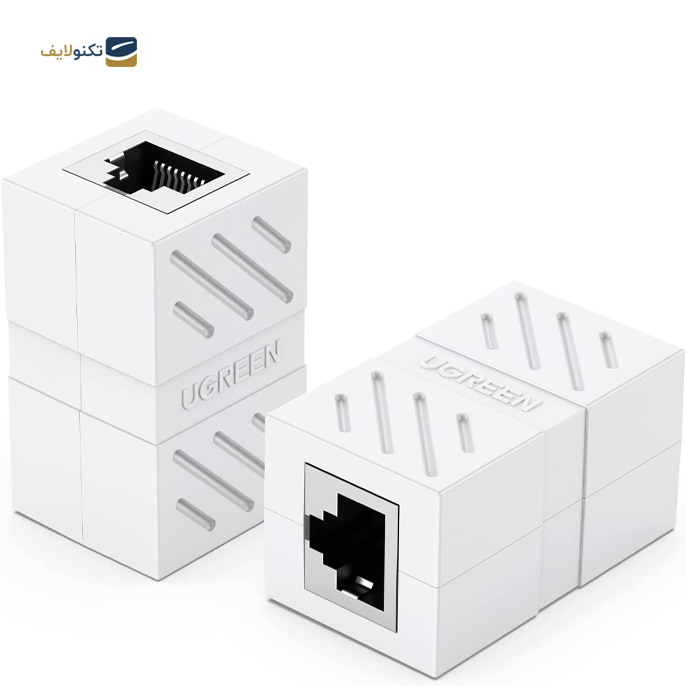 مبدل RJ45 به RJ45 یوگرین NW114 مدل 20311 - UGREEN NW114 20311 RJ 45 Network Keystone Jack In-Line Coupler Female to Female