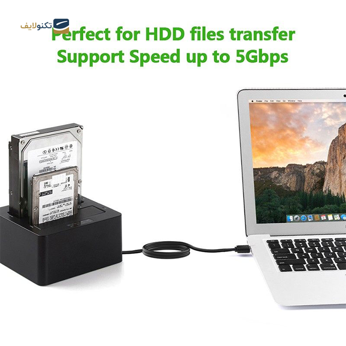کابل تبدیل USB به USB یوگرین US128 مدل 10371 طول 2 متر - UGREEN US128-10371 USB Link Cable 2m