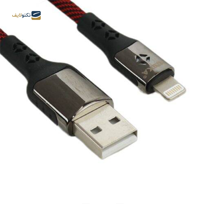  کابل لایتنینگ هیسکا مدل LX-303 طول 1 متر - Hiska LX-303 2.4A 1m Lightning Cable