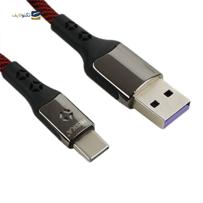 کابل تایپ سی هیسکا مدل LX-303 طول 1 متر - Hiska LX-303 2.4A 1m Lightning Cable