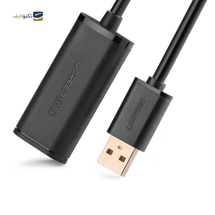 کابل تبدیل USB نری به مادگی یوگرین US121 مدل 10323 طول 15 متر - UGREEN US121-10323 USB2.0 Extension Cable 15m