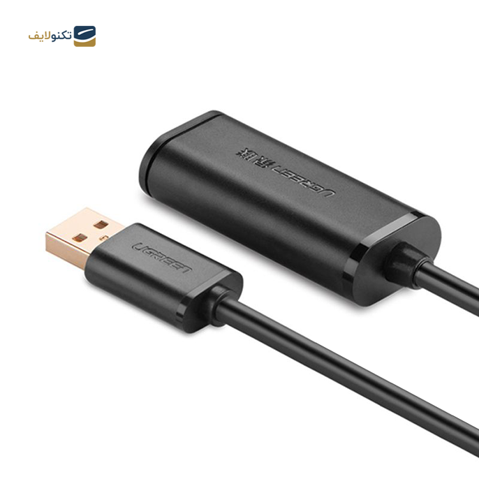کابل تبدیل USB نری به مادگی یوگرین US121 مدل 10323 طول 15 متر - UGREEN US121-10323 USB2.0 Extension Cable 15m