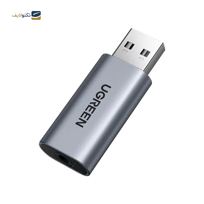 مبدل یو اس بی به جک 3.5 میلی متری یوگرین CM383 مدل 80864 - UGREEN CM383-80864 USB to 3.5mm Audio Input