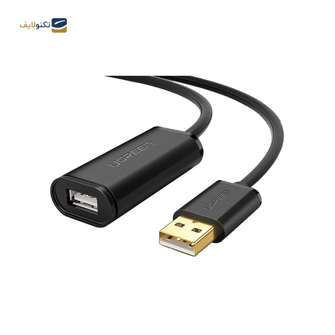 کابل تبدیل USB نری به مادگی یوگرین US121 مدل 10323 طول 15 متر - UGREEN US121-10323 USB2.0 Extension Cable 15m