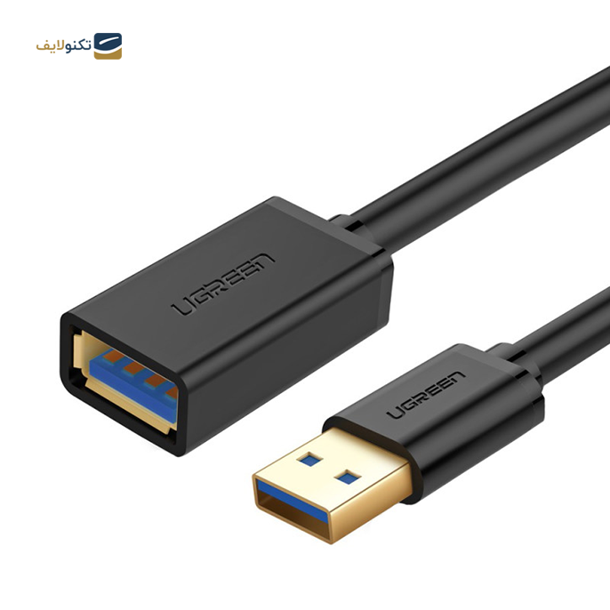 کابل تبدیل USB نری به مادگی یوگرین US129 مدل 30125 طول 0.5 متر - UGREEN US129-30125 USB Extension Cable 0.5m