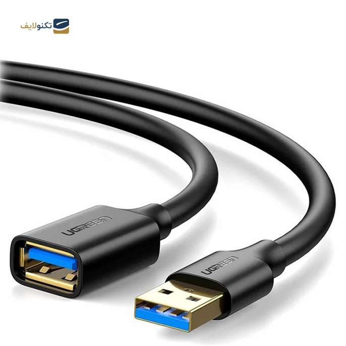کابل تبدیل USB نری به مادگی یوگرین US129 مدل 30125 طول 0.5 متر - UGREEN US129-30125 USB Extension Cable 0.5m