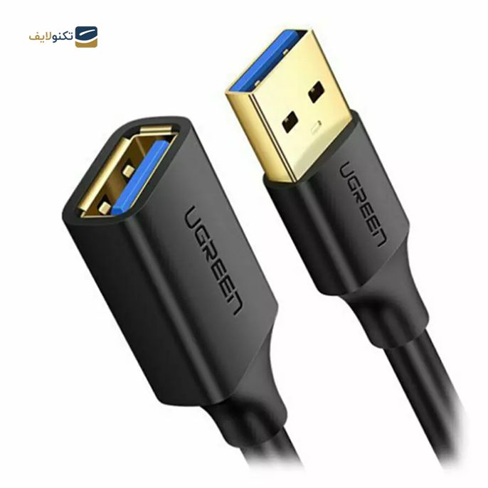کابل تبدیل USB نری به مادگی یوگرین US129 مدل 30125 طول 0.5 متر - UGREEN US129-30125 USB Extension Cable 0.5m