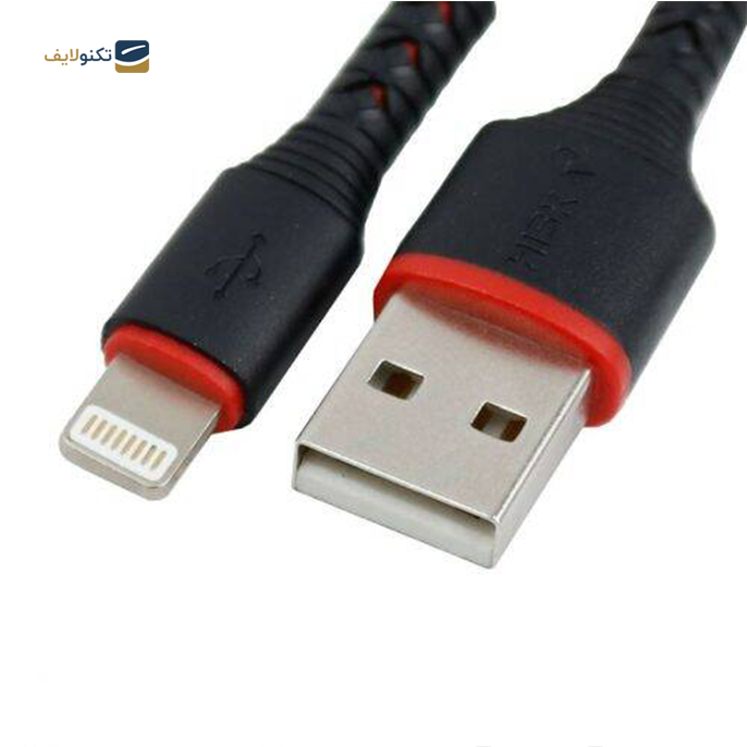 کابل لایتنینگ هیسکا مدل LX-728 طول 1 متر - Hiska LX-728R 2.4A 1m Fast Charging Cable