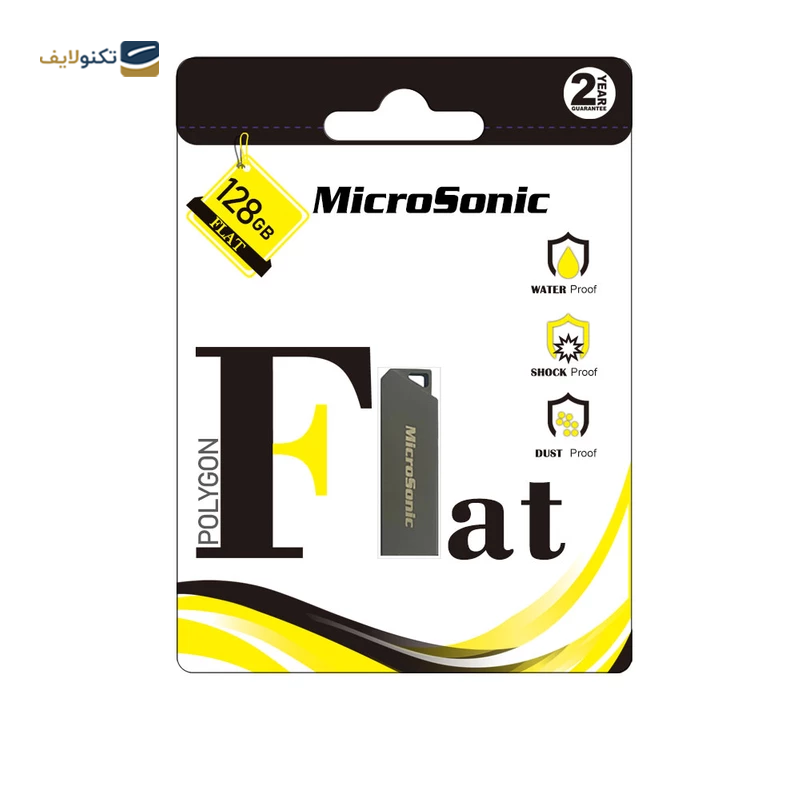 فلش مموری میکروسونیک مدل Flat ظرفیت 128 گیگابایت - Microsonic Flat Flash Memory - 128GB