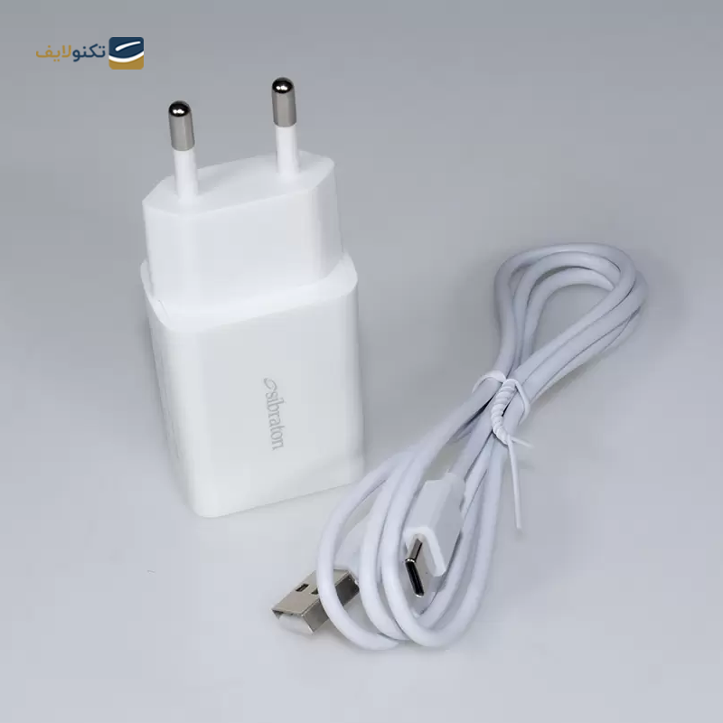 شارژر دیواری سیبراتون مدل S-W1245C توان 10 وات به همراه کابل تایپ سی - Sibraton S-W1245C Wall Charger