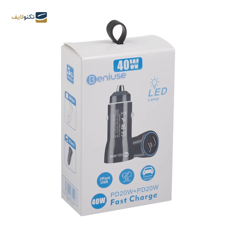 شارژر فندکی باسئوس مدل TE-P8 - Baseus TE-P8 Car Charger