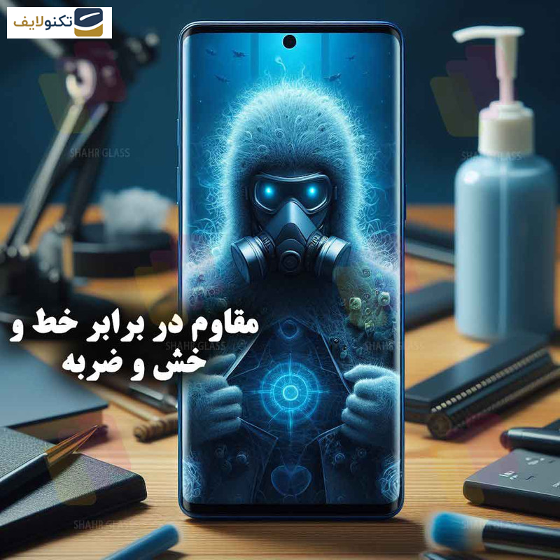 گلس یووی گوشی شیائومی Mi Note 10 - Mi Note 10 Pro - Mi Note 10 Lite شهر گلس مدل UVLIGHTSH - Shahr Glass UVLIGHTSH Screen Protector For Xiaomi Mi Note 10 - Mi Note 10 Pro - Mi Note 10 Lite