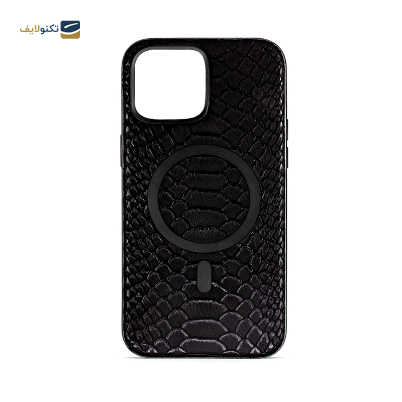قاب گوشی اپل iPhone 12 Pro مک کوی مدل Snake Skin چرمی مگ‌ سیف دار - MacCoy Snake Skin MagSafe Military Cover For Apple iPhone 12 Pro