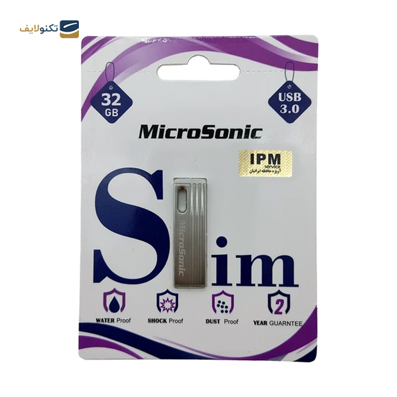 فلش مموری میکروسونیک مدل Slim ظرفیت 32 گیگابایت - Microsonic Slim Flash Memory - 32GB