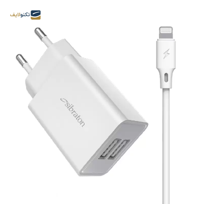 شارژر دیواری سیبراتون مدل S-W1245i توان 10 وات به همراه کابل لایتنینگ - Sibraton S-W1245i Wall Charger