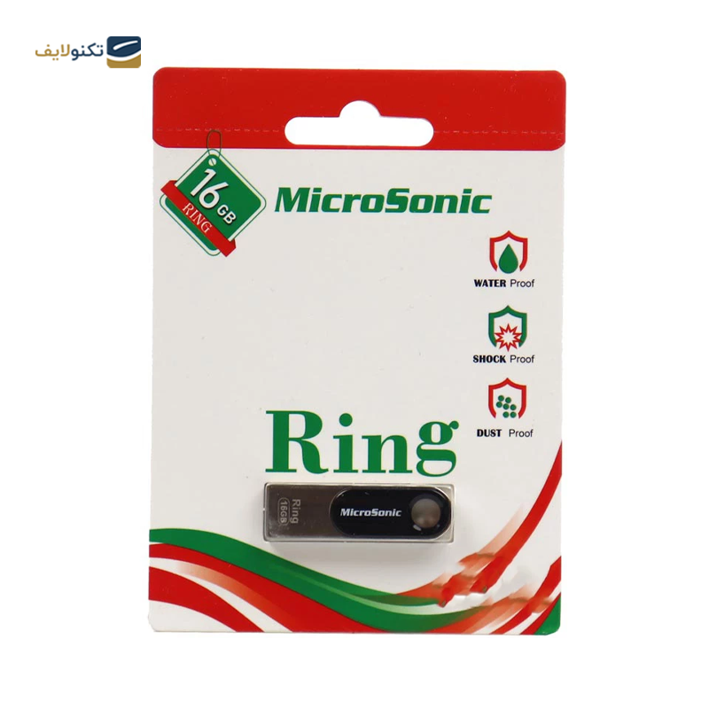 فلش مموری میکروسونیک مدل Ring ظرفیت 16 گیگابایت - Microsonic Ring Flash Memory - 16GB