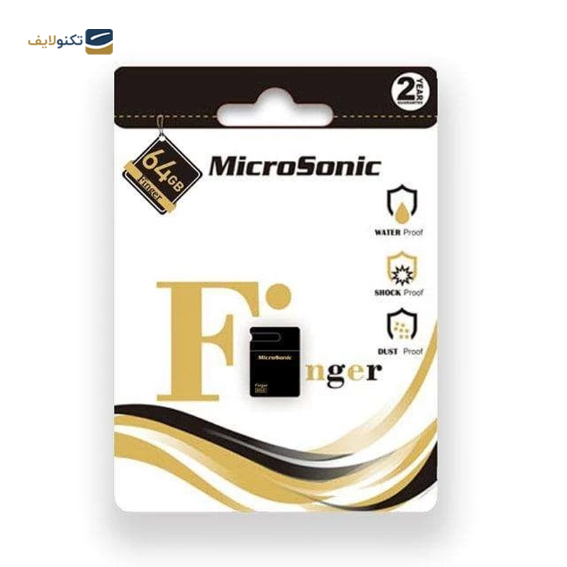 فلش مموری میکروسونیک مدل Finger ظرفیت 64 گیگابایت - Microsonic Finger Flash Memory - 64GB