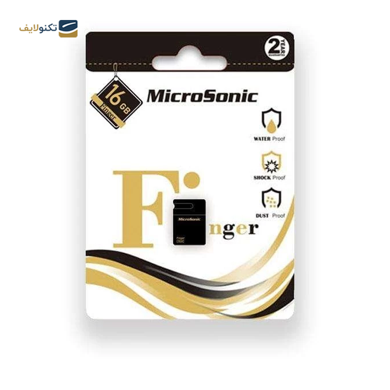 فلش مموری میکروسونیک مدل Finger ظرفیت 16 گیگابایت - Microsonic Finger Flash Memory - 16GB