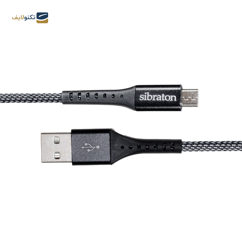 کابل میکرو یو اس بی سیبراتون مدل S250A طول 1.1 متر - Sibraton S250A USB to microUSB cable 1.1m