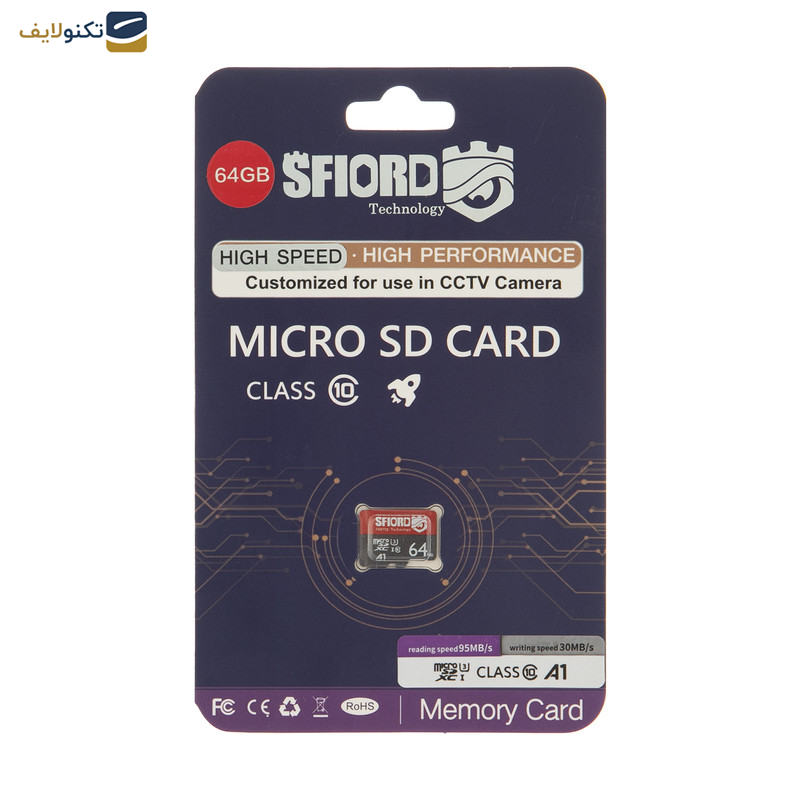 کارت حافظه microSDXC اسفیورد مدل Ultra A1 کلاس 10 استاندارد UHS-I سرعت 95MBps ظرفیت 64 گیگابایت - 