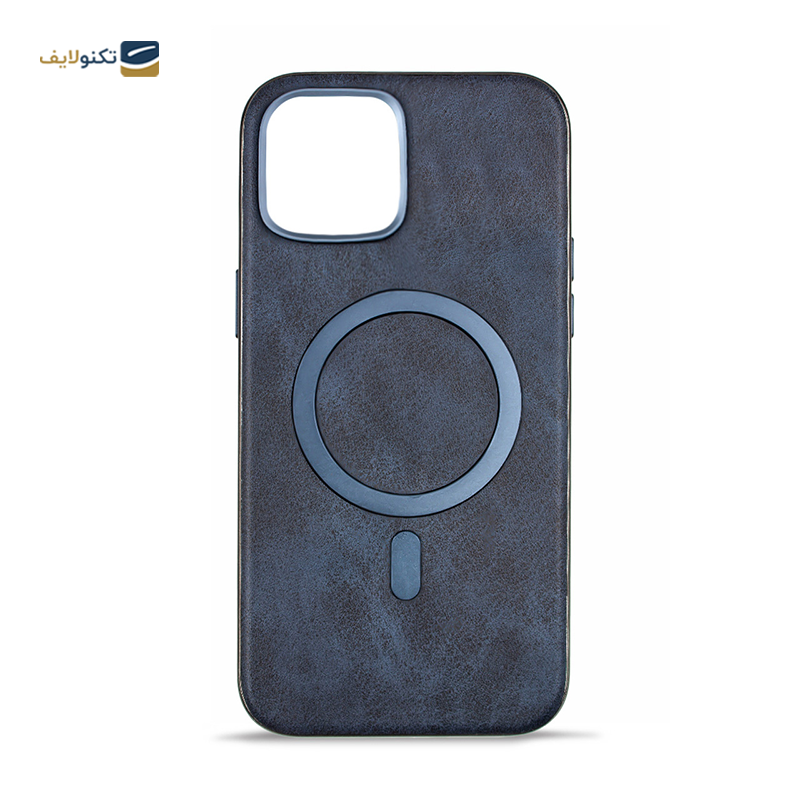 قاب گوشی اپل iPhone 14 Pro مک کوی مدل Military چرمی مگ‌ سیف دار - MacCoy Leather MagSafe Military Cover For Apple iPhone 14 Pro