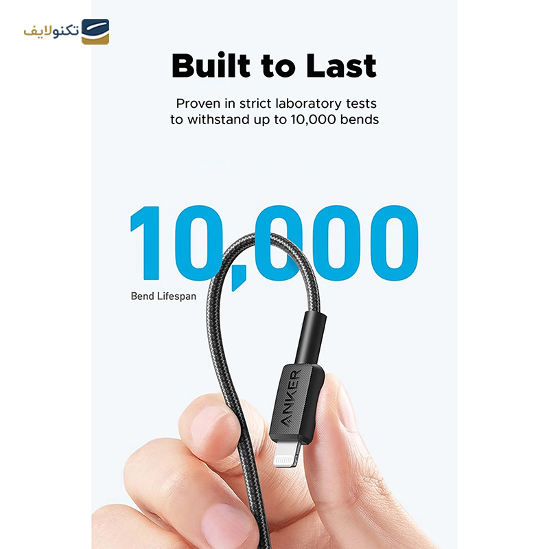 کابل دو سر تایپ سی انکر مدل 322 A81F5 طول 0.9 متر - Anker 322 A81F5 USB-C to USB-C cable 0.9m