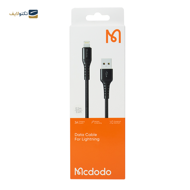 کابل لایتنینگ مک دودو مدل CA-2260 طول 0.2 متر  - Mcdodo CA-2260 Lightning to USB cable 0.2m