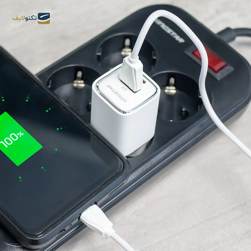 شارژر دیواری کینگ استار مدل KW180PD توان 30 وات به همراه کابل تایپ سی - KingStar KW180PD Wall Charger