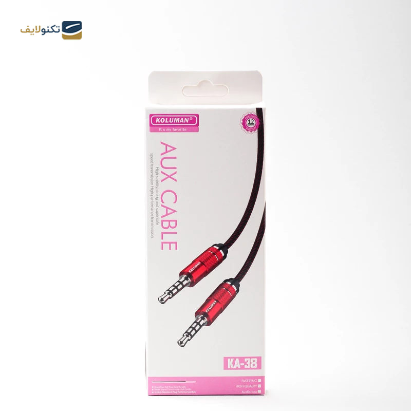 کابل AUX کلومن مدل KA-3۸ طول 1 متر - Koluman AUX Cable KA-3۸ 1m