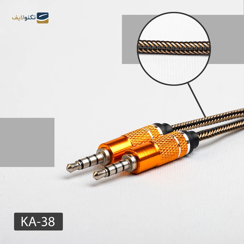 کابل AUX کلومن مدل KA-3۸ طول 1 متر - Koluman AUX Cable KA-3۸ 1m