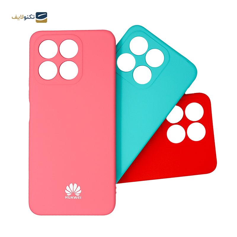 قاب گوشی آنر X6a مدل سیلیکونی محافظ لنزدار - Silicone lens protector Cover For Honor X6a