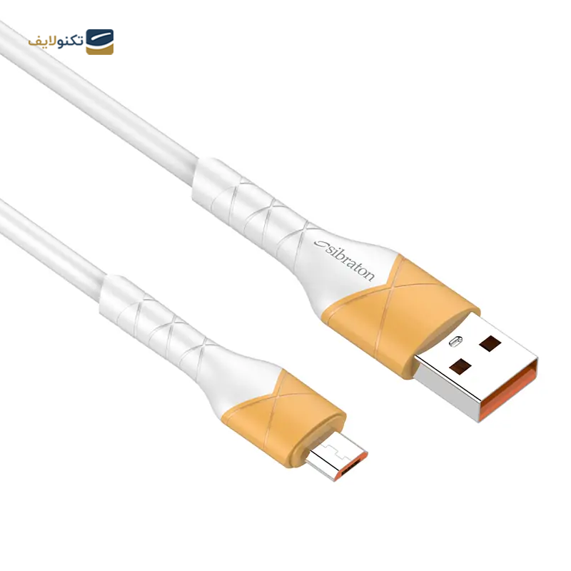 کابل میکرو یو اس بی سیبراتون مدل S403 A طول 1 متر - Sibraton S403 A MicroUSB to USB Cable 1m