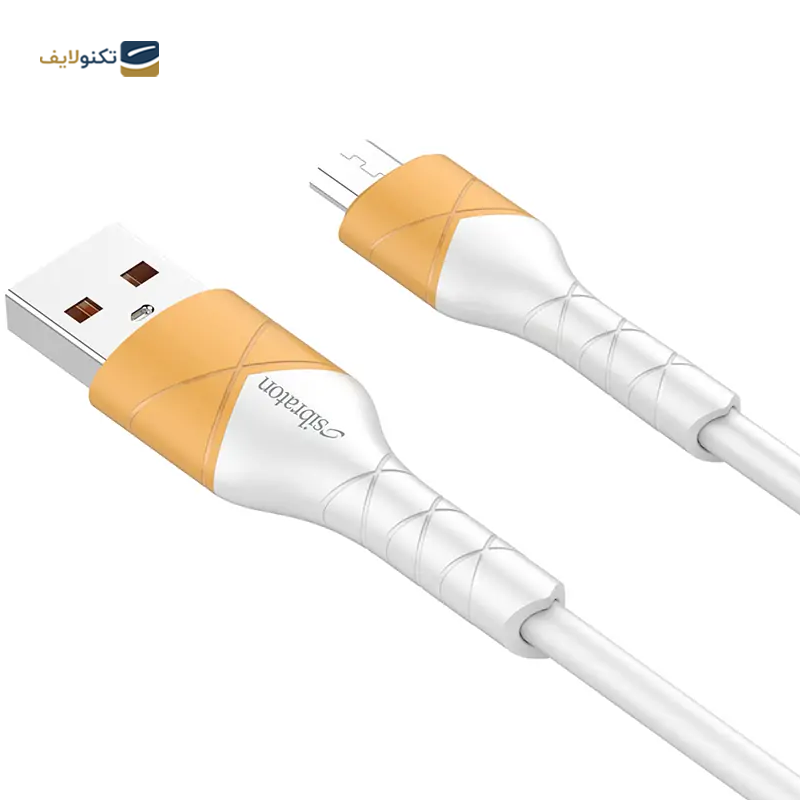 کابل میکرو یو اس بی سیبراتون مدل S403 A طول 1 متر - Sibraton S403 A MicroUSB to USB Cable 1m