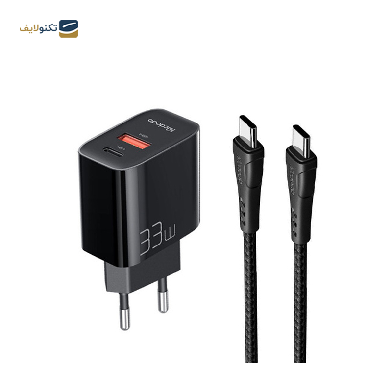 شارژر دیواری مک دودو مدل CH-0922 توان 33 وات به همراه کابل USB-C - Mcdodo CH-0922 Wall Charger