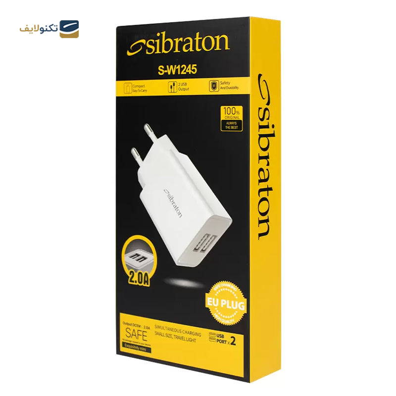 شارژر دیواری سیبراتون مدل S-W1245 توان 10 وات - Sibraton S-W1245 Wall Charger