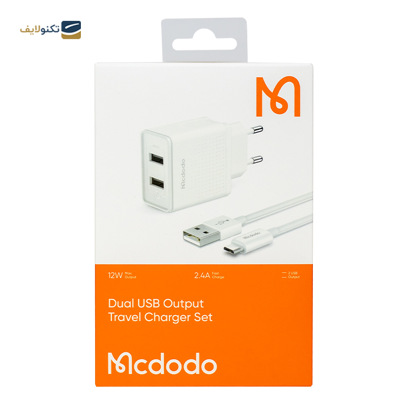 شارژر دیواری مک دودو مدل CH-3971 توان 12 وات به همراه کابل MicroUSB - Mcdodo CH-3971 Wall Charger