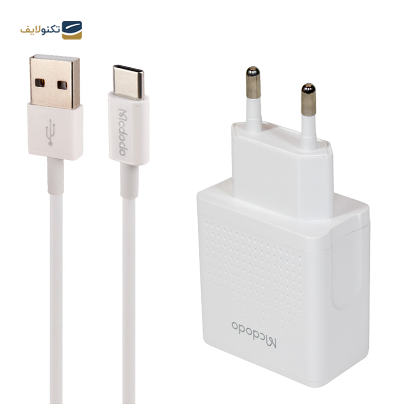 شارژر دیواری مک دودو مدل CH-3972 توان 12 وات به همراه کابل USB-C - Mcdodo CH-3972 Wall Charger