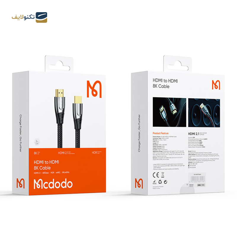 کابل HDMI مک دودو مدل CA-8430 طول 2 متر - Mcdodo CA-8430 HDMI to HDMI cable 2m