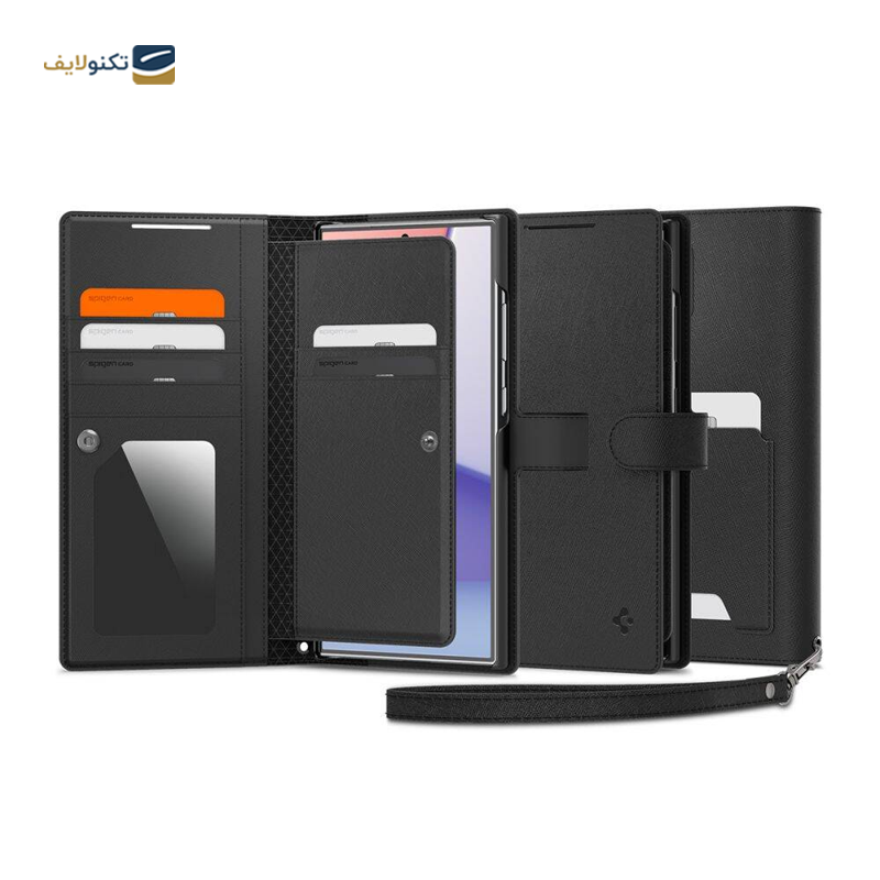 کاور گوشی Samsung Galaxy S24 Ultra اسپیگن مدل Wallet S Plus - Samsung Galaxy S24 Ultra Spigen Wallet S Plus Phone Cover