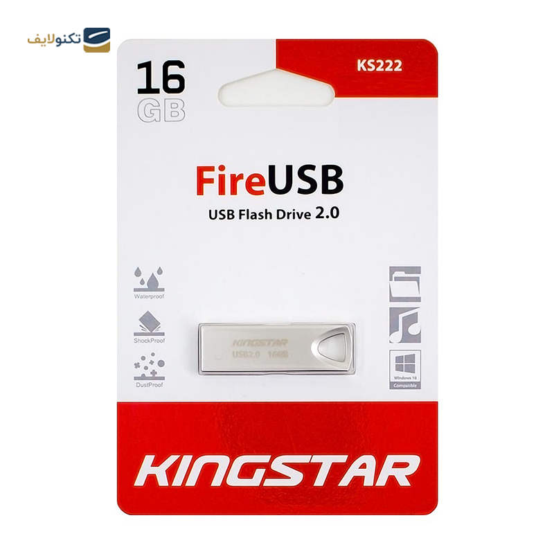 فلش مموری کینگ استار مدل KS222 ظرفیت 16 گیگابایت - King Star KS222 Flash Memory - 16GB