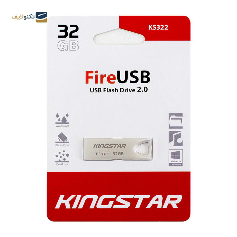 فلش مموری کینگ استار مدل KS222 ظرفیت 32 گیگابایت - King Star KS222 Flash Memory - 32GB