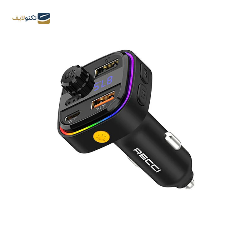 شارژر فندکی رسی مدل RQ08 توان 30 وات - Recci RQ08 Car Charger 30W