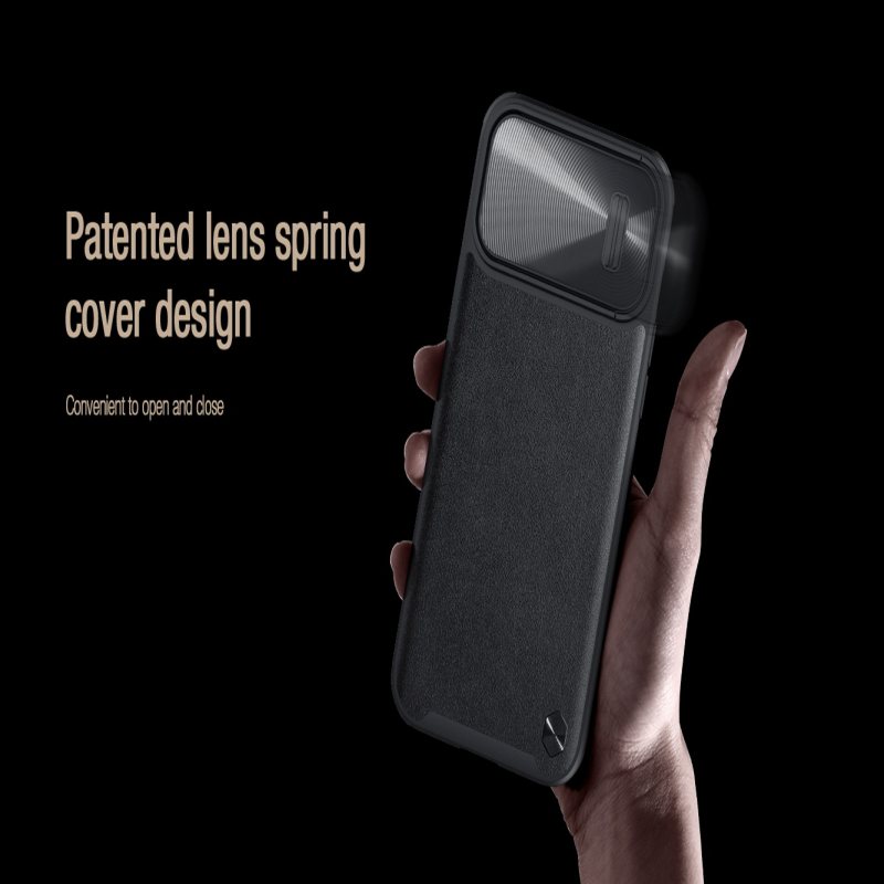 کاور گوشی اپل iPhone 14 Pro نیلکین مدل CamShield Leather S Case - Nillkin CamShield Leather S Case Cover for iPhone 14 Pro